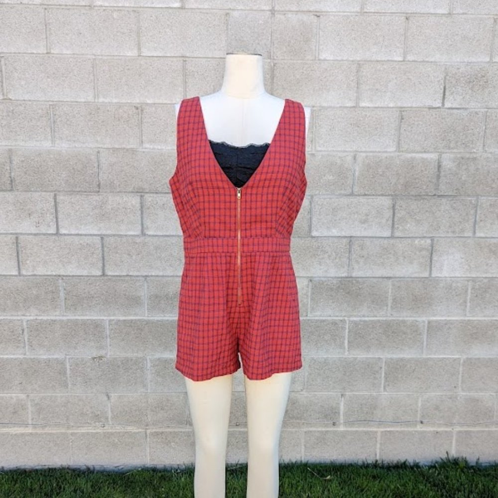 Emory Park Plaid Romper